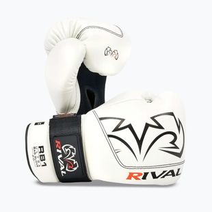 Боксови ръкавици Rival RB1 Ultra Bag 2.0 white