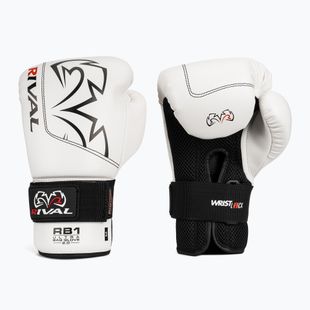 Боксови ръкавици Rival RB1 Ultra Bag 2.0 white