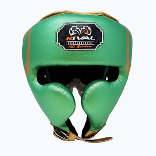Боксьорска каска Rival RHG100 Professional Headgear green/gold