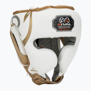 Боксьорска каска Rival RHG100 Professional Headgear white/gold