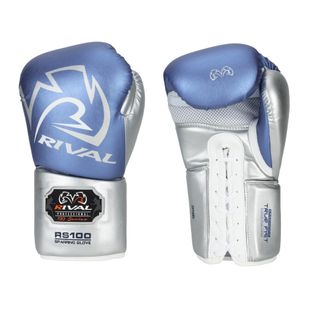 Rival RS100 Professional сини/сребърни боксови ръкавици