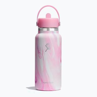 Hydro Flask Wide Flex Straw Cap Jelly 945 ml розова термална бутилка с вихрушка