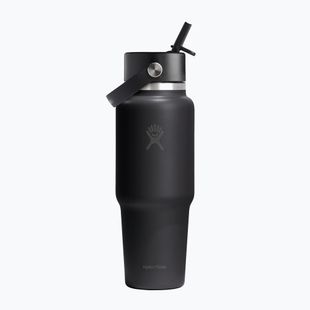 Термобутилка Hydro Flask Wide Flex Straw Travel 946 ml black