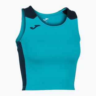 Дамска тениска за бягане Joma Record II Top turquoise/navy