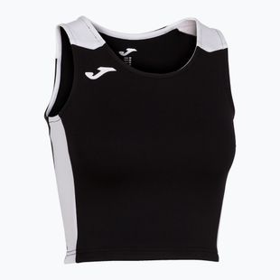 Дамска тениска за бягане Joma Record II Top black/white