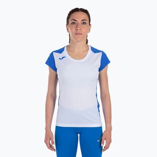 Дамска тениска за бягане Joma Record II white/royal
