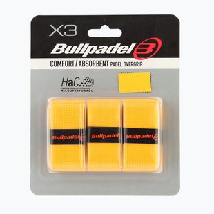 Грипове за падел ракети Bullpadel GB-1201 Comfort Absorbent 3 pcs. yellow