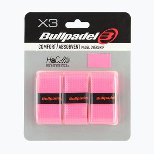 Грипове за падел ракети Bullpadel GB-1201 Comfort Absorbent 3 pcs. fluor pink