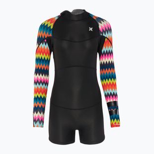 Hurley Advant женски 2mm Shorty Springsuit плувен костюм с шеврон