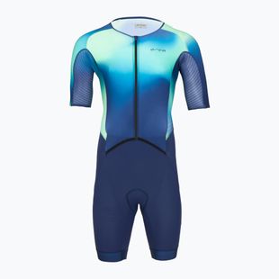 Мъжки гащеризон за триатлон Orca Athlex Aero Race Suit green print