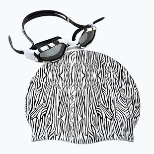 Комплект RAS WT шапка + очила бяла