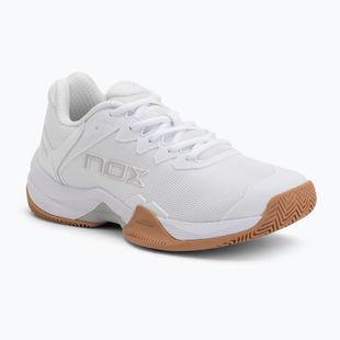 Обувки за падел NOX ML10 Hexa white/gum rubber