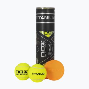 Топки за падел NOX Pro Titanium 4 pcs yellow