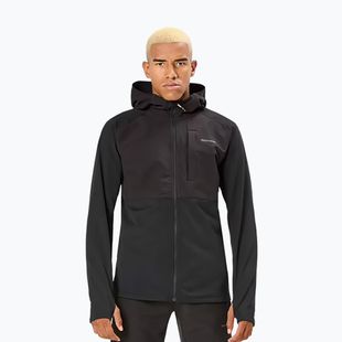 Мъжко яке за бягане NNormal Active Warm svart/black
