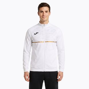 Мъжки потник за бягане Joma Record III Full Zip бял