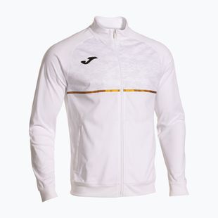 Мъжки потник за бягане Joma Record III Full Zip бял
