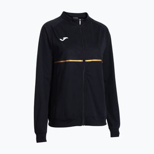 Женски потник за бягане Joma Record III Full Zip черен