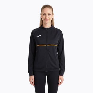 Женски потник за бягане Joma Record III Full Zip черен