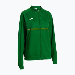 Женски потник за бягане Joma Record III Full Zip зелен