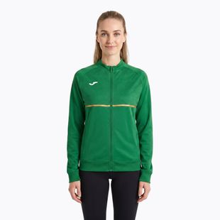 Женски потник за бягане Joma Record III Full Zip зелен