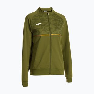 Женски потник за бягане Joma Record III Full Zip зелен
