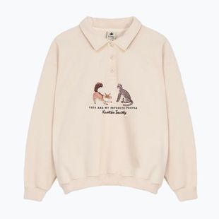Дамски суитшърт Kaotiko Cats ivory