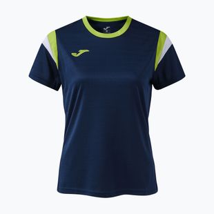 Дамска тениска за тенис Joma Terra dark navy/lime