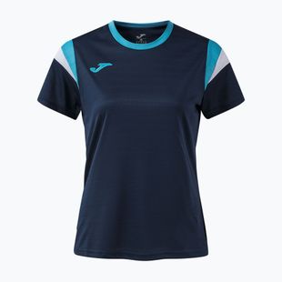 Дамска тениска за тенис Joma Terra dark navy/turquoise fluor