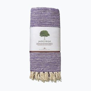 Одеяло за йога JadeYoga Recycled Cotton Hand Loomed Yoga purple
