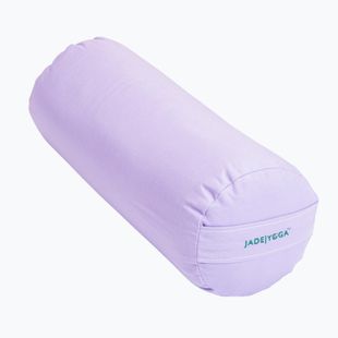 Болстър за йога JadeYoga Organic Cotton Round Bolster lavender