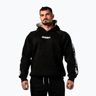 Мъжки суитшърт NEBBIA Hero Hoodie black