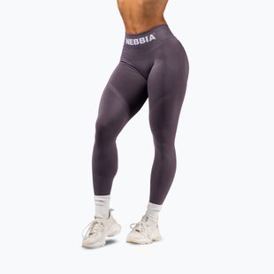 Дамски тренировъчен клин NEBBIA Flow Seamless Push-Up dark grey