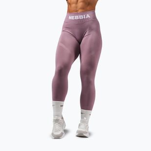 Дамски тренировъчен клин NEBBIA Flow Seamless Hight Waist Push Up pink