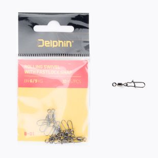 Делфин подвижен въртящ се механизъм с бързо заключване 10 бр. черен 969B01004