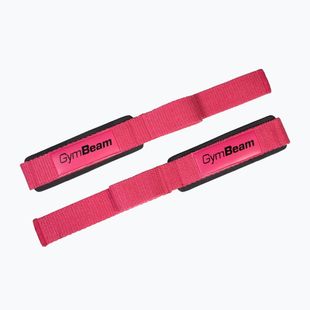 Ремъци за вдигане на тежести GymBeam X-Grip pink