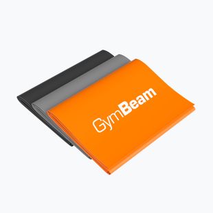 Комплект ластици за упражнения GymBeam, 3 броя black/grey/orange