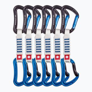 Ocun Raven QD Zoom PA 12 cm експреси за катерене 6 бр. сини.