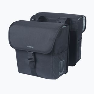 Basil Go Двойна чанта за велосипед 32 л плътно черно