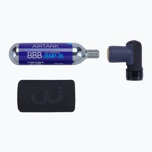 BBB Cycling Co2 AirPush помпа + 1x 16g касета черна