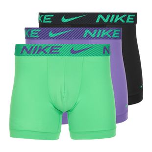 Мъжки боксерки Nike Dri-Fit Essential Micro Boxer Brief 3 чифта green shock/wild violet/black txtd wb