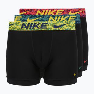 Мъжки боксерки Nike Dri-Fit Essential Micro 3 pairs blklightcrimson/ brightcitron/evergreenaur
