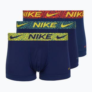 Мъжки боксерки Nike Dri-Fit Essential Micro Trunk 3 чифта blu void/lgh crim/brht citron/evergrn aura/abst wb