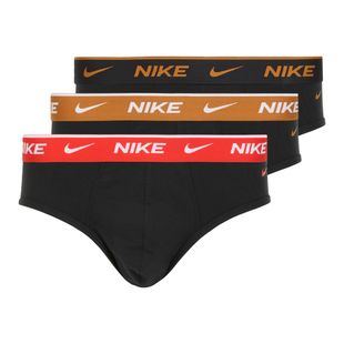 Мъжки памучни слипове Nike Everyday Stretch Brief 3 чифта black light crimson/desert ochre/black wb