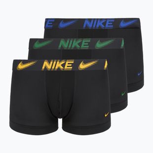 Мъжки боксерки Nike Dri-Fit Essential Micro 3 чифта black/game royal/malachite/un gold/zoom wb
