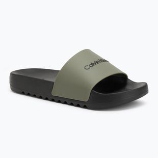 Calvin Klein мъжки джапанки HM0HM01063 Chuncky Pool Slide Rub Smokey Olive/Black