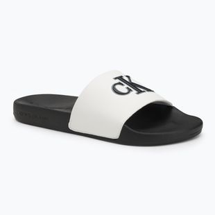 Calvin Klein мъжки джапанки YM0YM01281 Jelly Mono PU Bright White/Black