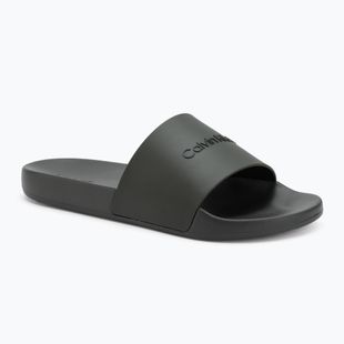Мъжки чехли Calvin Klein HM0HM00455 Pool Slide Rubber dark olive
