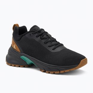 Calvin Klein мъжки обувки YM0YM01284 Hike Runner Tech Knit Ck Black/Grain Brown/Wild Green