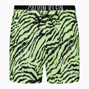 Мъжки къси панталони за плуване Calvin Klein Medium Double WB-Print zebra citrust burst
