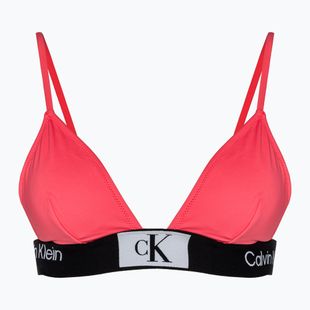 Calvin Klein Горнище на бански костюм Calypso coral с фиксиран триъгълник-RP